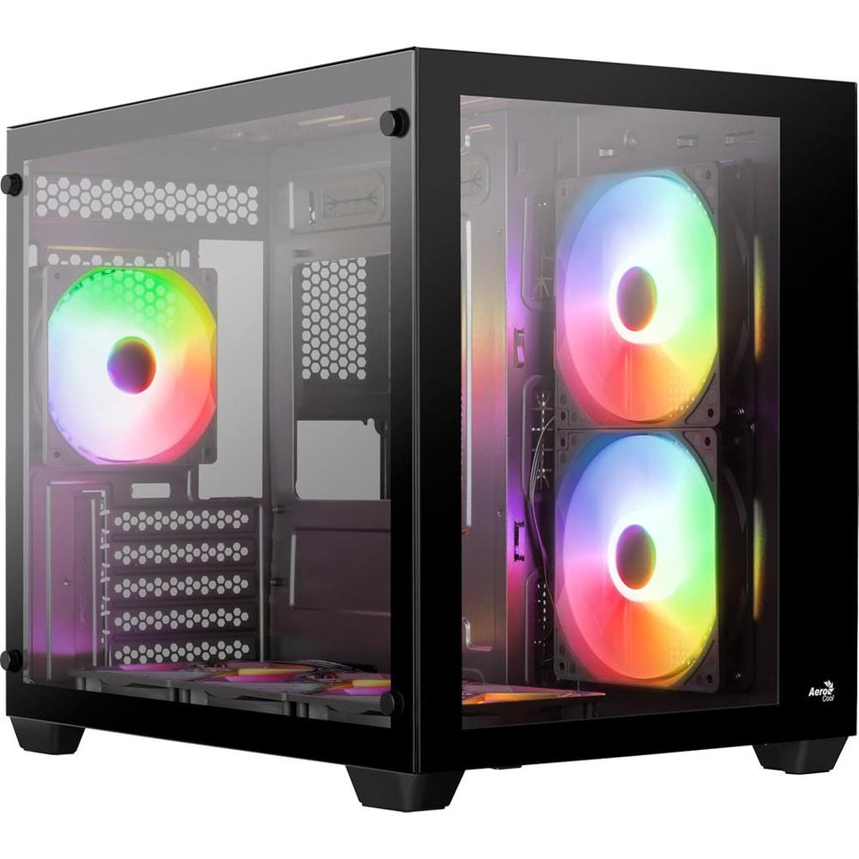 Gabinete Gamer Aerocool Dryft Preto c/ 6 Fans ARGB