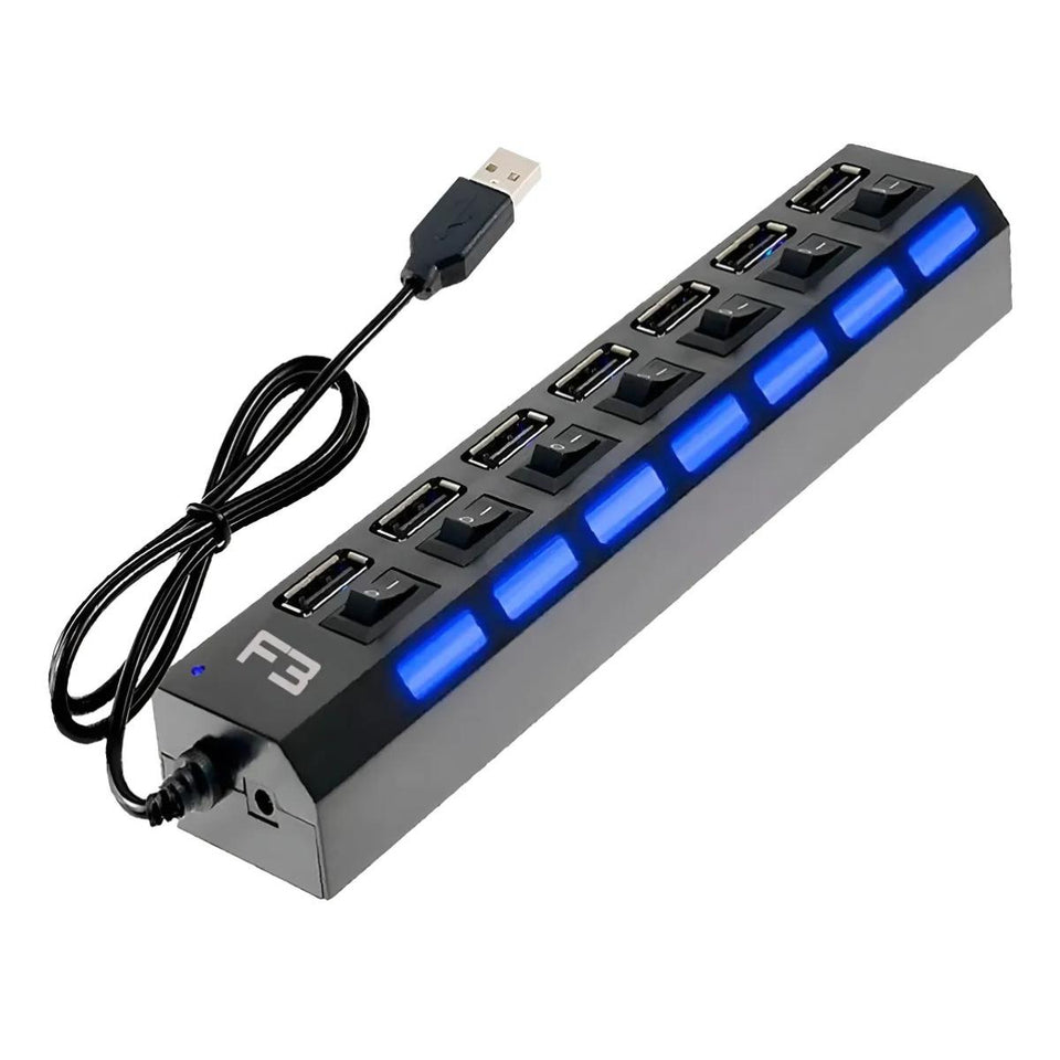 Hub USB 2.0 7 Portas Maxprint