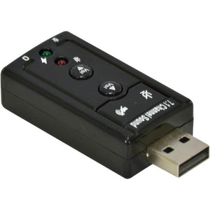 Adaptador Placa de Som USB 7.1 Virtual Vinik