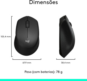 Mouse Sem Fio Logitech M280 Preto