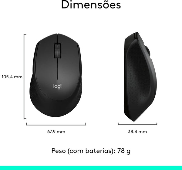 Mouse Sem Fio Logitech M280 Preto