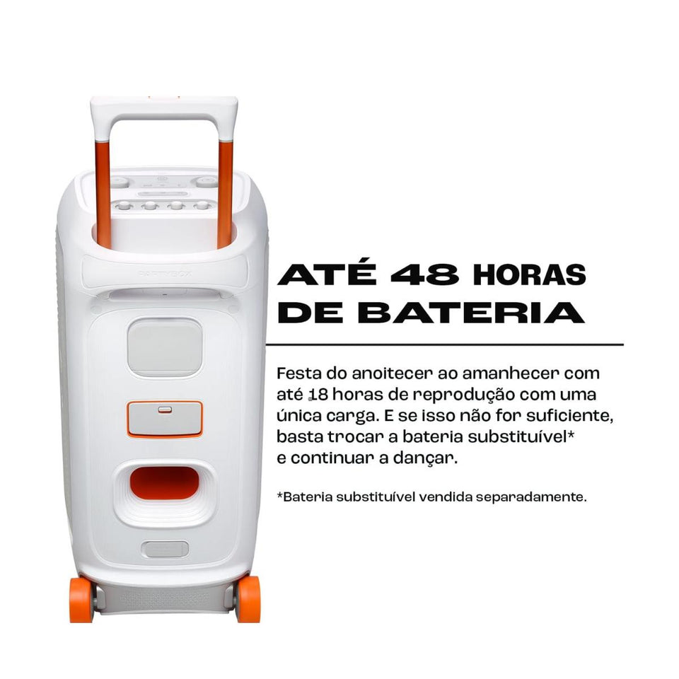 Caixa De Som Jbl Partybox  Box Stage 320 Branca