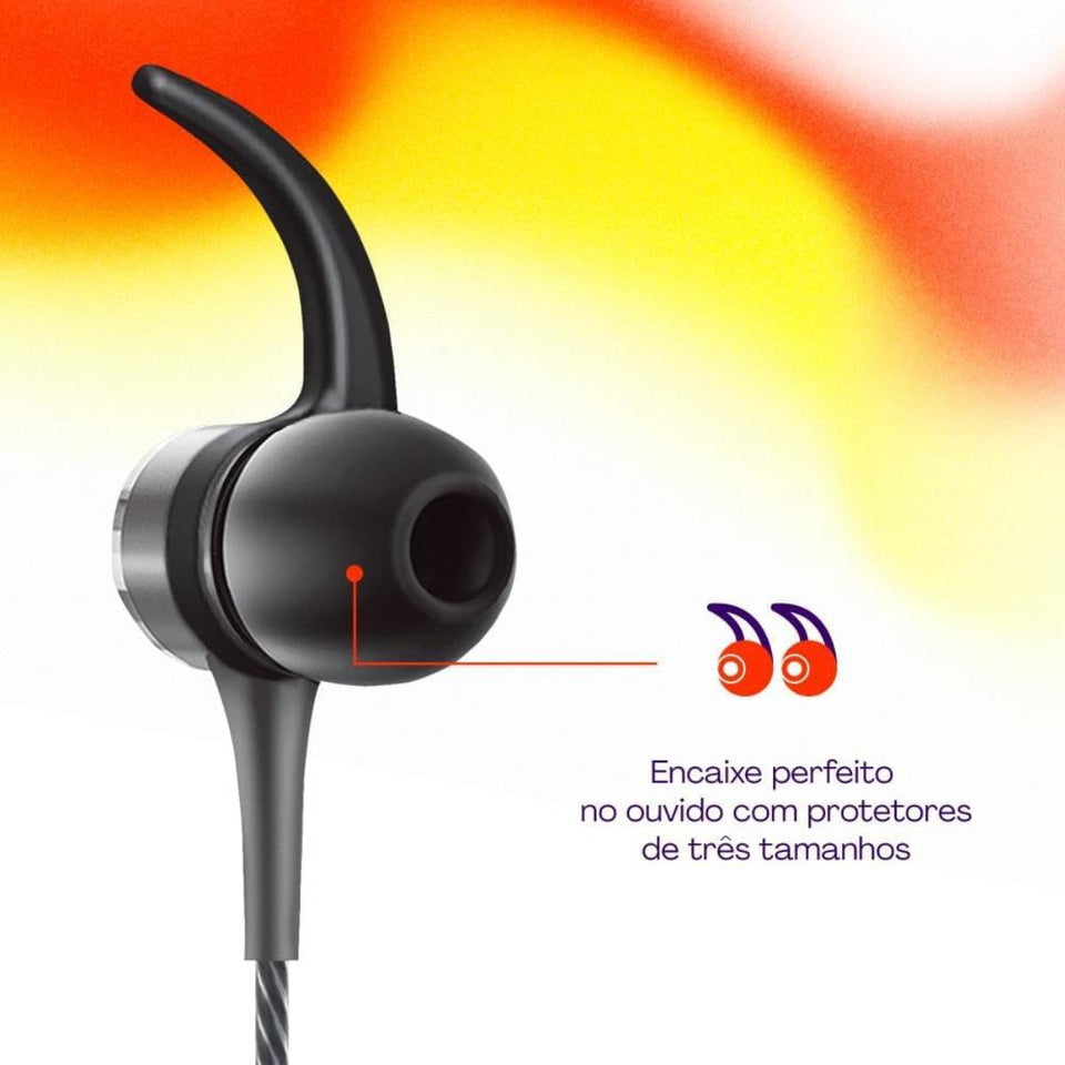 Fone De Ouvido Com Fio Geonav Esfnusg Cinza Espacial