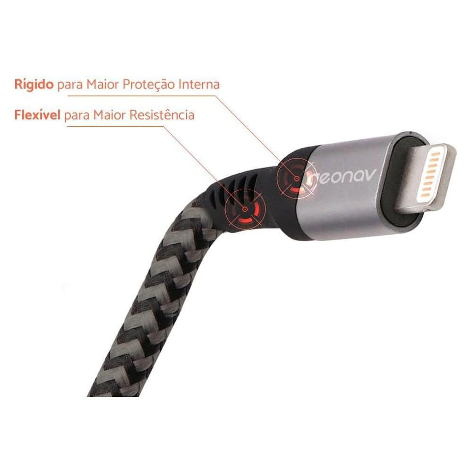 Cabo Usb-C Com Conector Lightning 1,5M Geonav  Liuc01