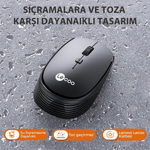 Mouse S/Fio Ws202 1200 Dpi Preto Lecoo