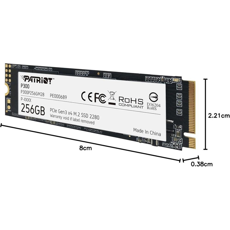 SSD 256GB Patriot P300 M.2 NVMe