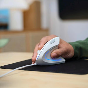 Mouse Ergonomico Trust Verto Vertical - Branco