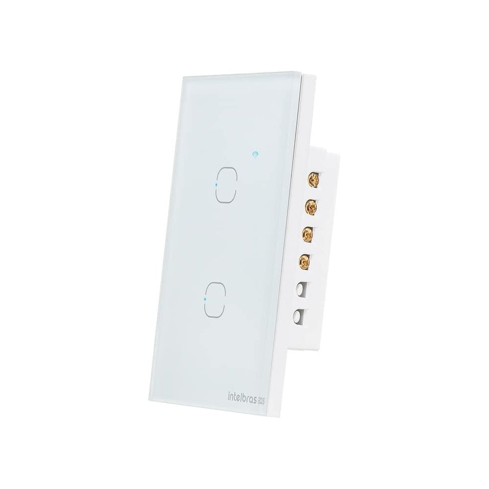Interruptor Smart Wifi Touch 2 Ews 1002 Branco Intelbras