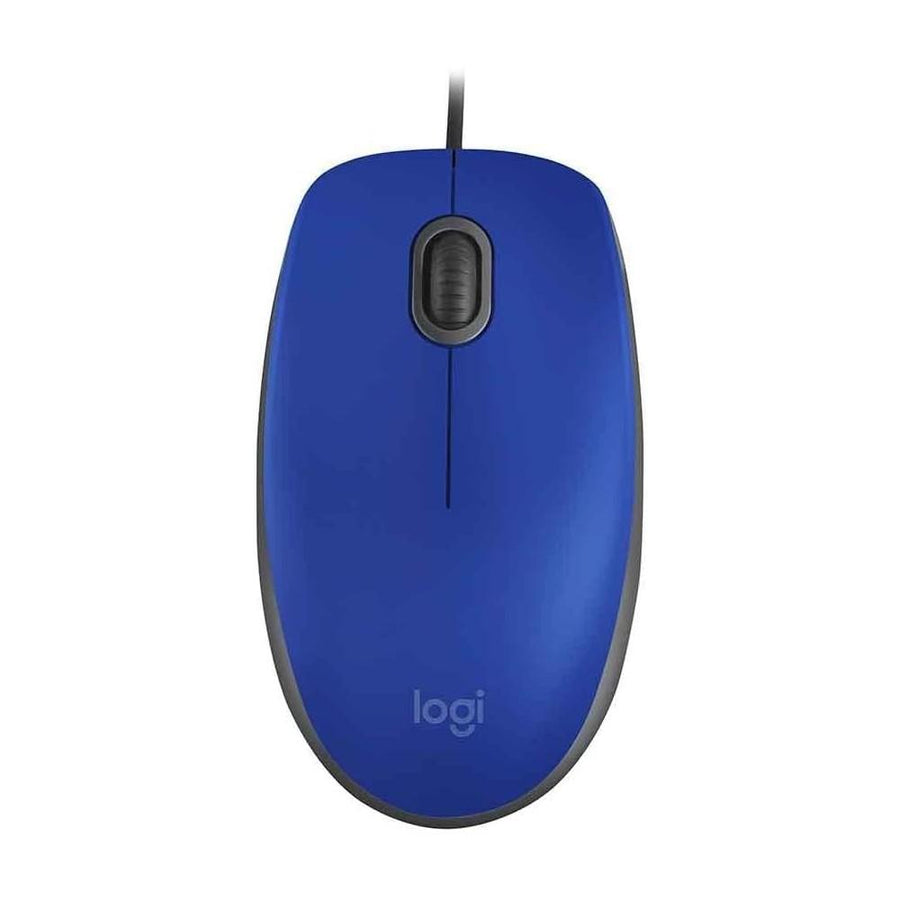 Mouse Com Fio Usb M110 Silent Azul Logitech
