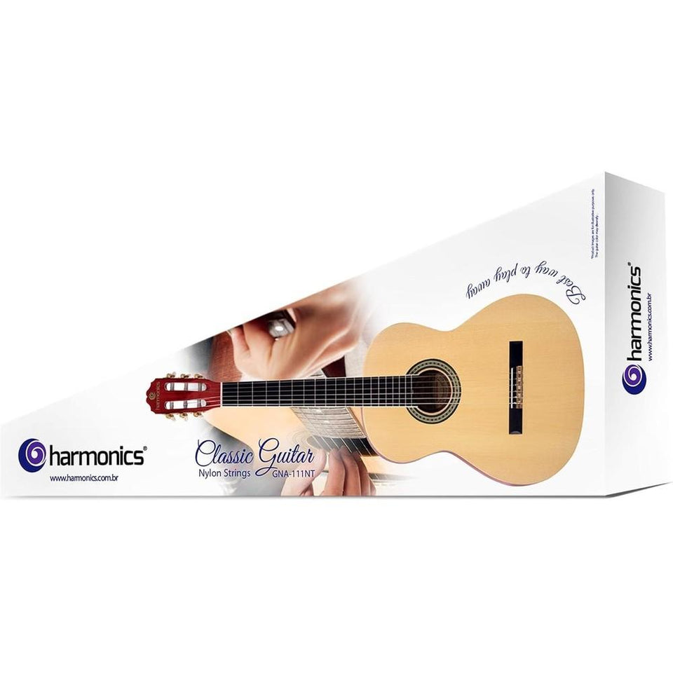 Violão de Nylon Acústico Harmonics GNA-111 Natural