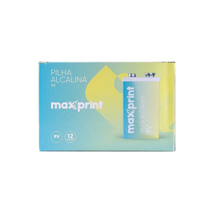 Pilha Bateria Alcalina 9V Maxprint c/ 1 Unidade