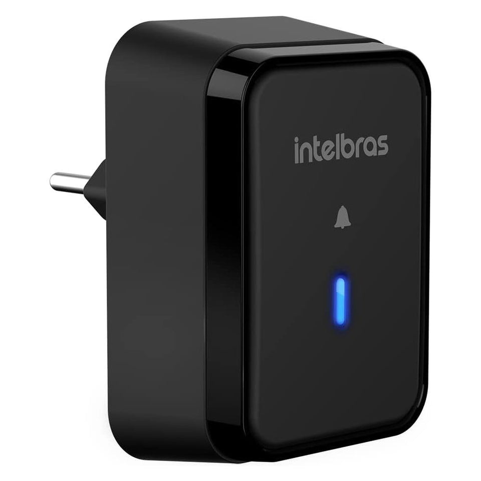 Campainha Sem Fio Com Bateria Cib 101 Intelbras Preta