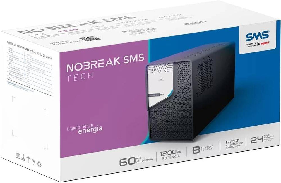 Nobreak Sms Tech 1200Va Bi-115 29304