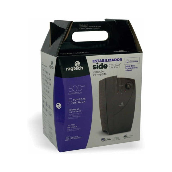 Estabilizador 500Va Side Laser Bivolt Ragtech