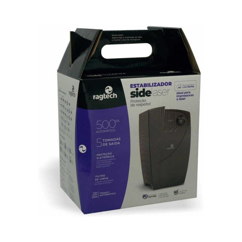Estabilizador 500Va Side Laser Bivolt Ragtech