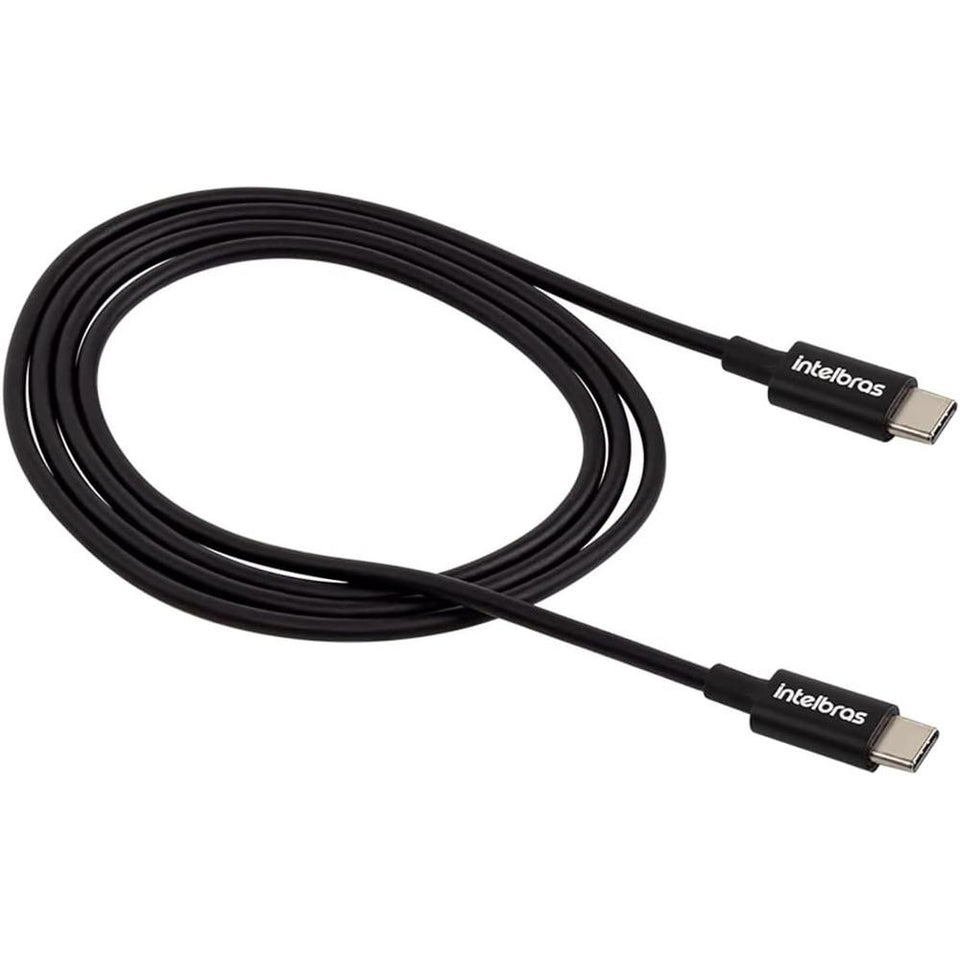 Cabo USB-C para USB-C 1.2m Preto Intelbras