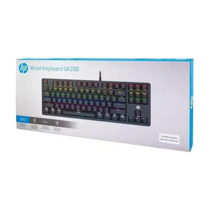 Teclado Gamer Mecânico HP GK200 LED ABNT2 Preto