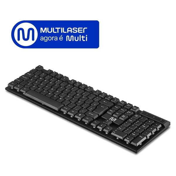 Teclado Membrana Multi Slim Tc299 S/Fio Preto