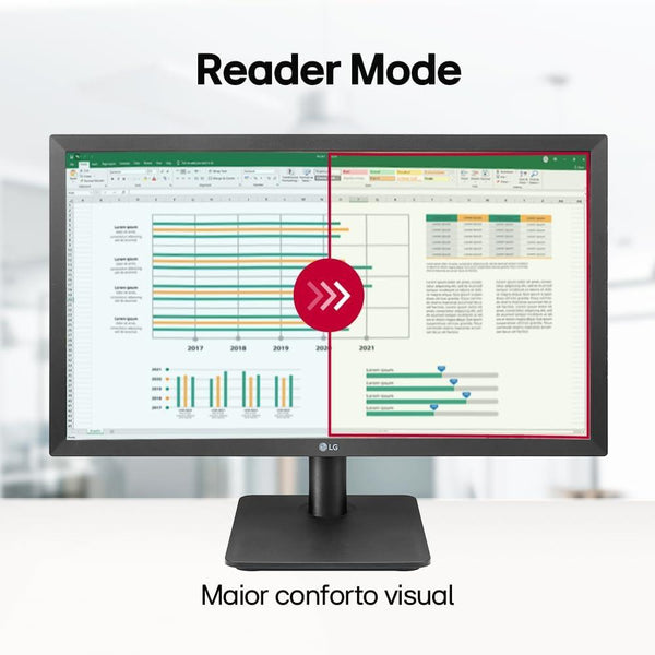 Monitor Gamer Lg 21,5" Cristal Liquido - 22Mp410-B