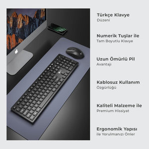 Kit Tecl+Mouse S/Fio Kw201 Lecoo