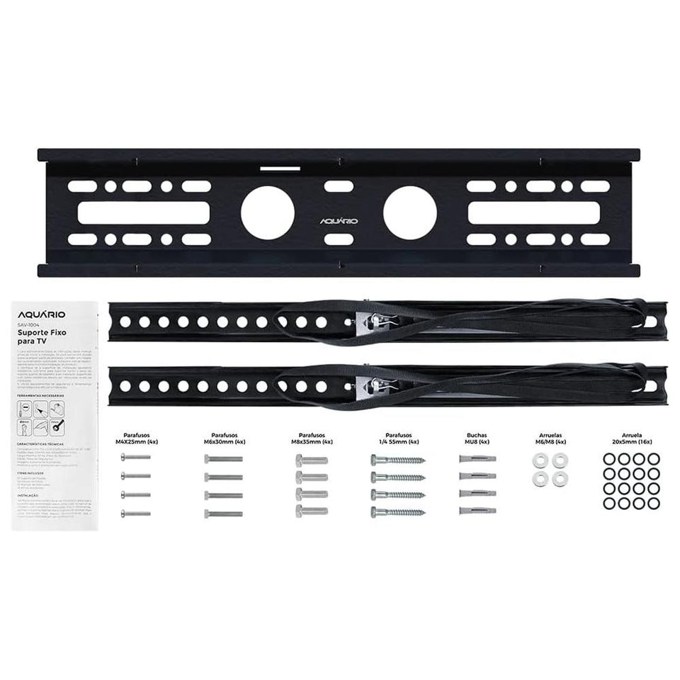 Suporte Fixo Tv Led,Lcd,3D E Smart 23 A 66 Sav-1004 Aquario