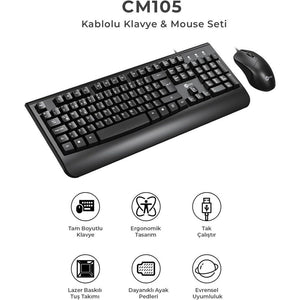 Kit Tecl+Mouse Usb Cm105 Lecoo