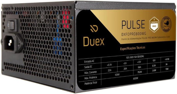 Fonte De Alimentacao Duex Pulse Pro 800W Dxfopro800Wg