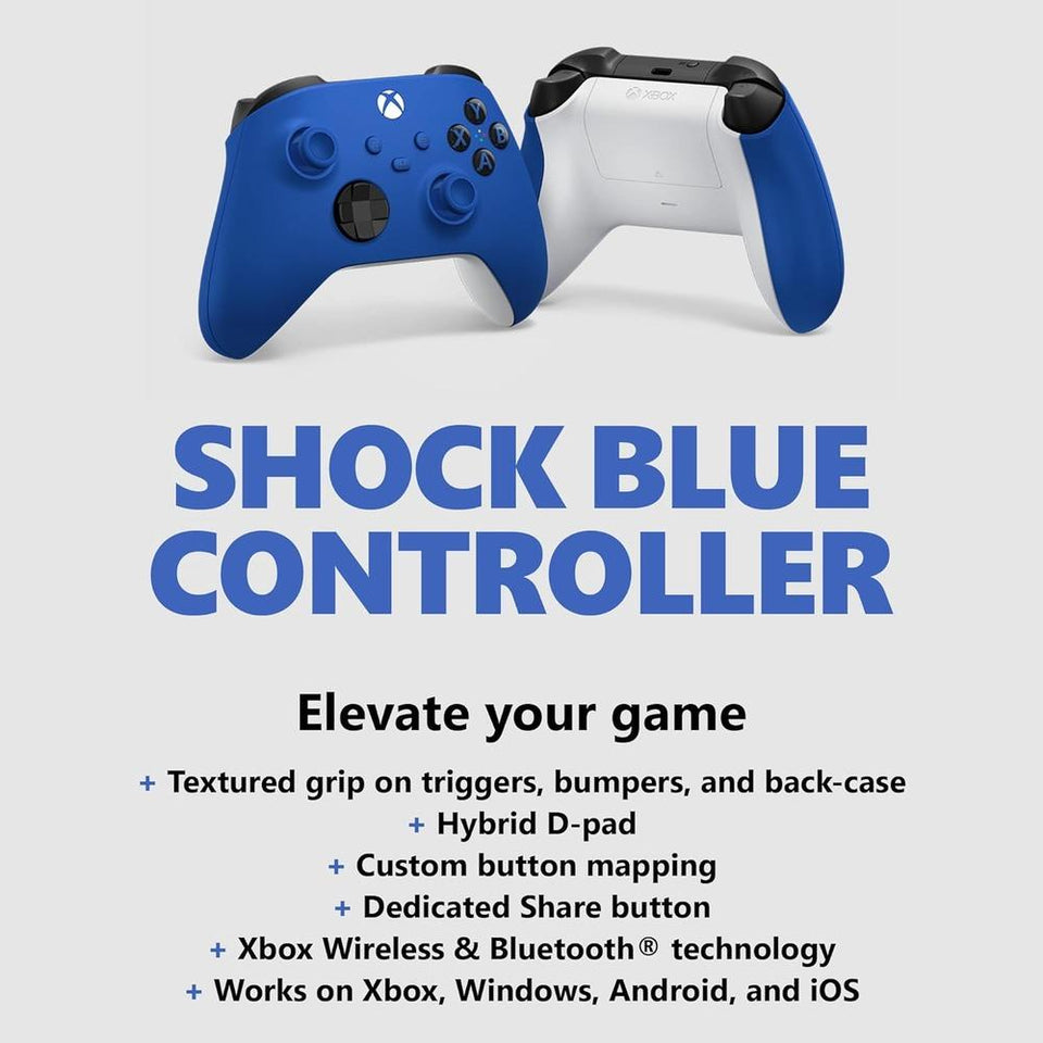 Controle para Xbox Sem Fio Shock Blue