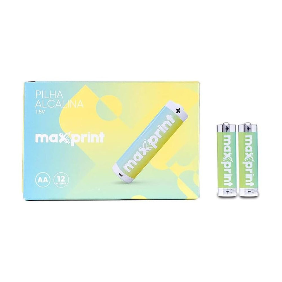 Pilha Alcalina AA Maxprint c/ 10 Unidades