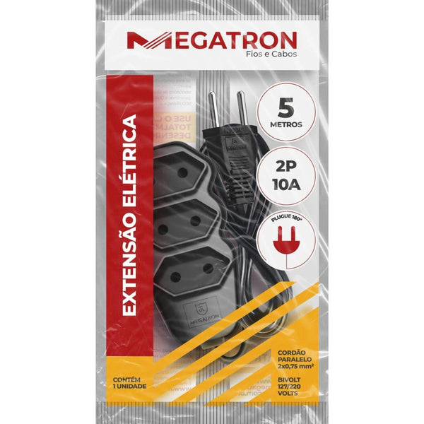 Extensao Eletrica 2P/10A  5M Megatron