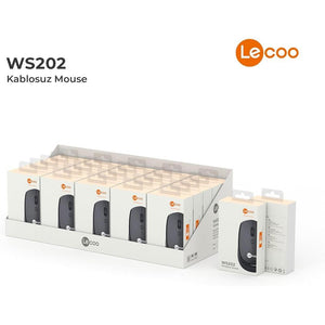 Mouse S/Fio Ws202 1200 Dpi Preto Lecoo