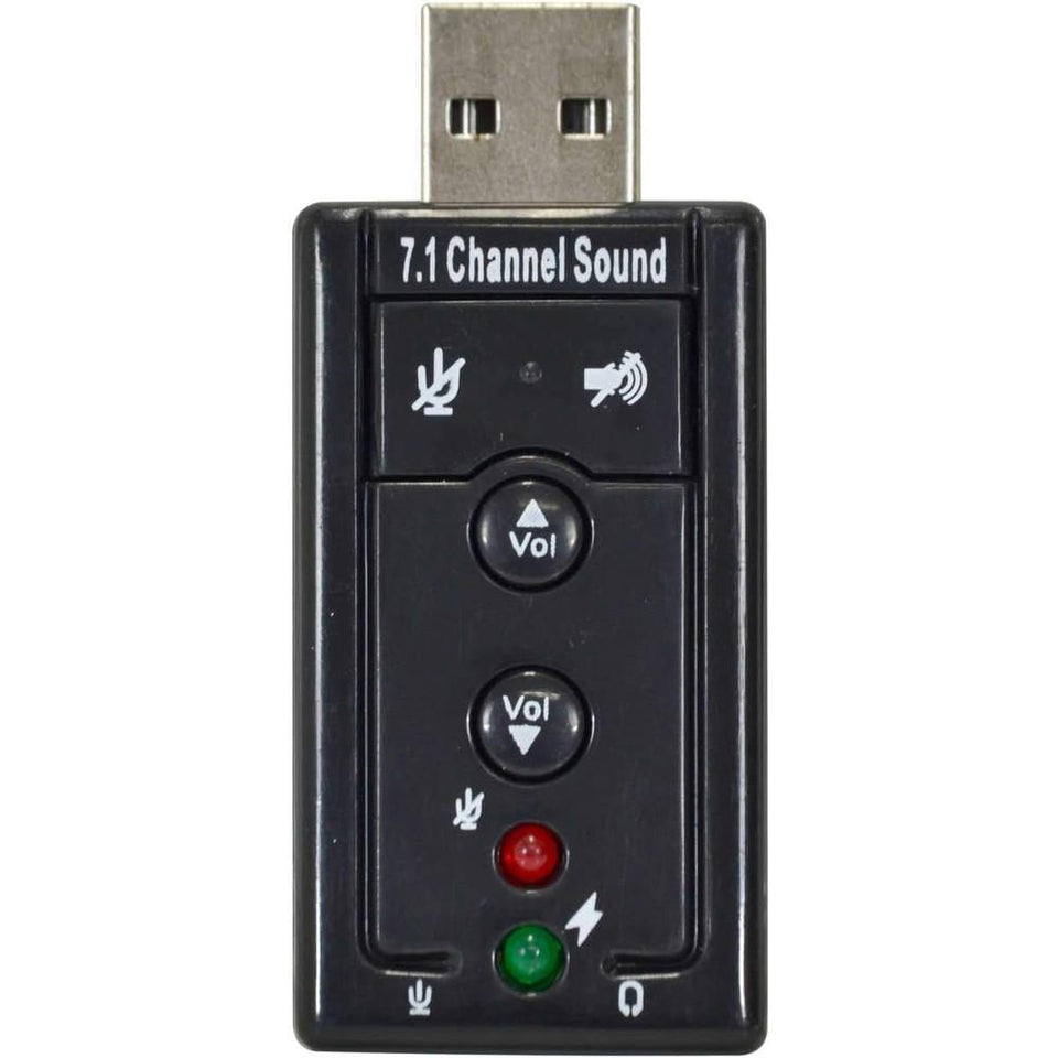 Adaptador Placa de Som USB 7.1 Virtual Vinik