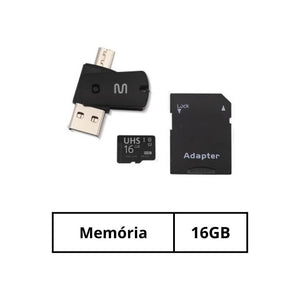 Kit Leitor de Cartão 4x1 Multilaser c/ MicroSD 16GB