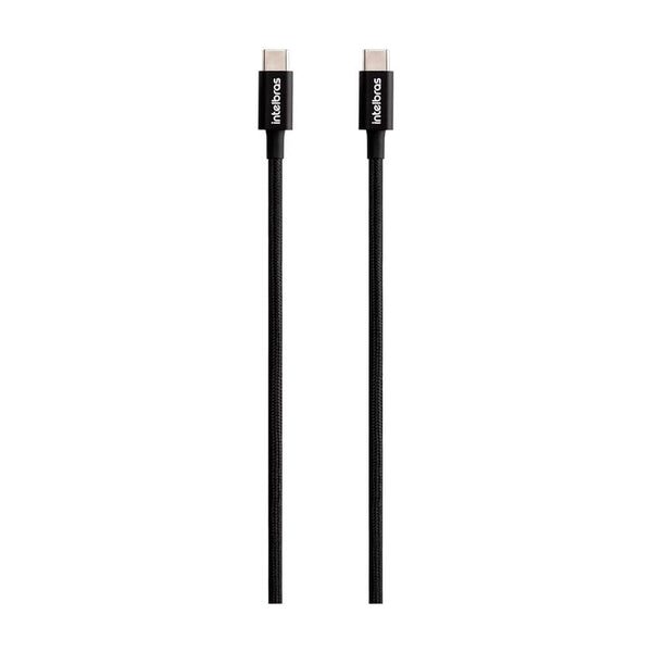 Cabo USB-C para USB-C Intelbras 1.5m Nylon Preto