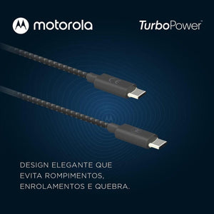 Cabo USB-C para USB-C 1.5 Metros com Malha