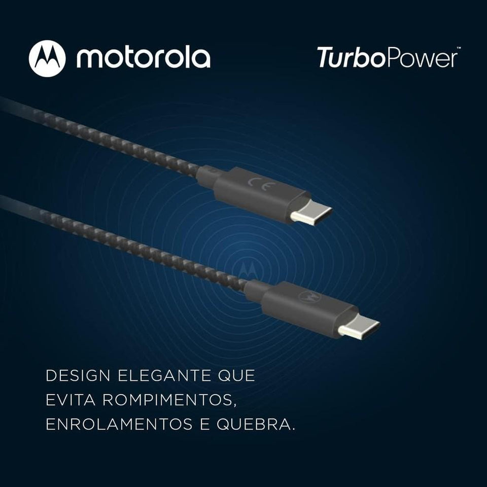 Cabo USB-C para USB-C 1.5 Metros com Malha