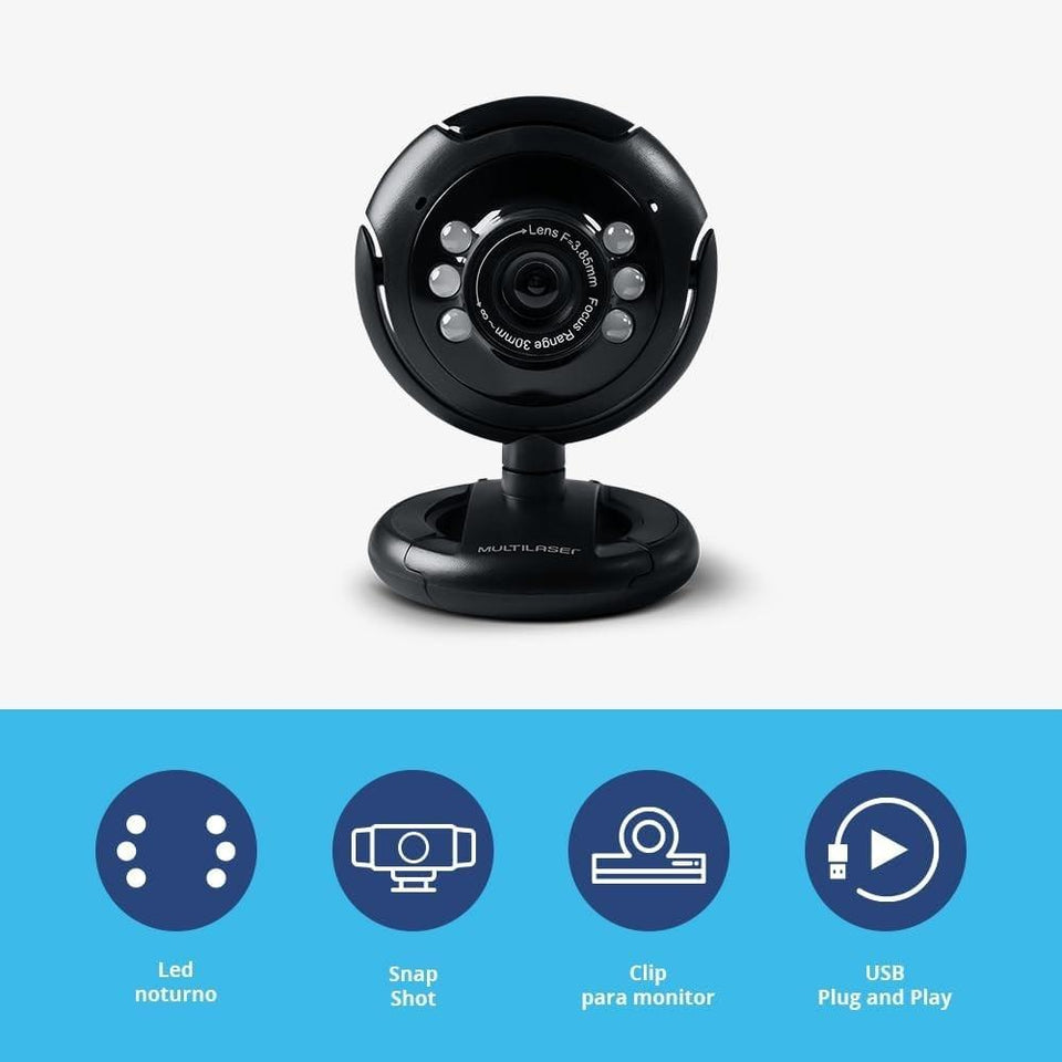 Webcam Plugeplay Multilaser Wc045