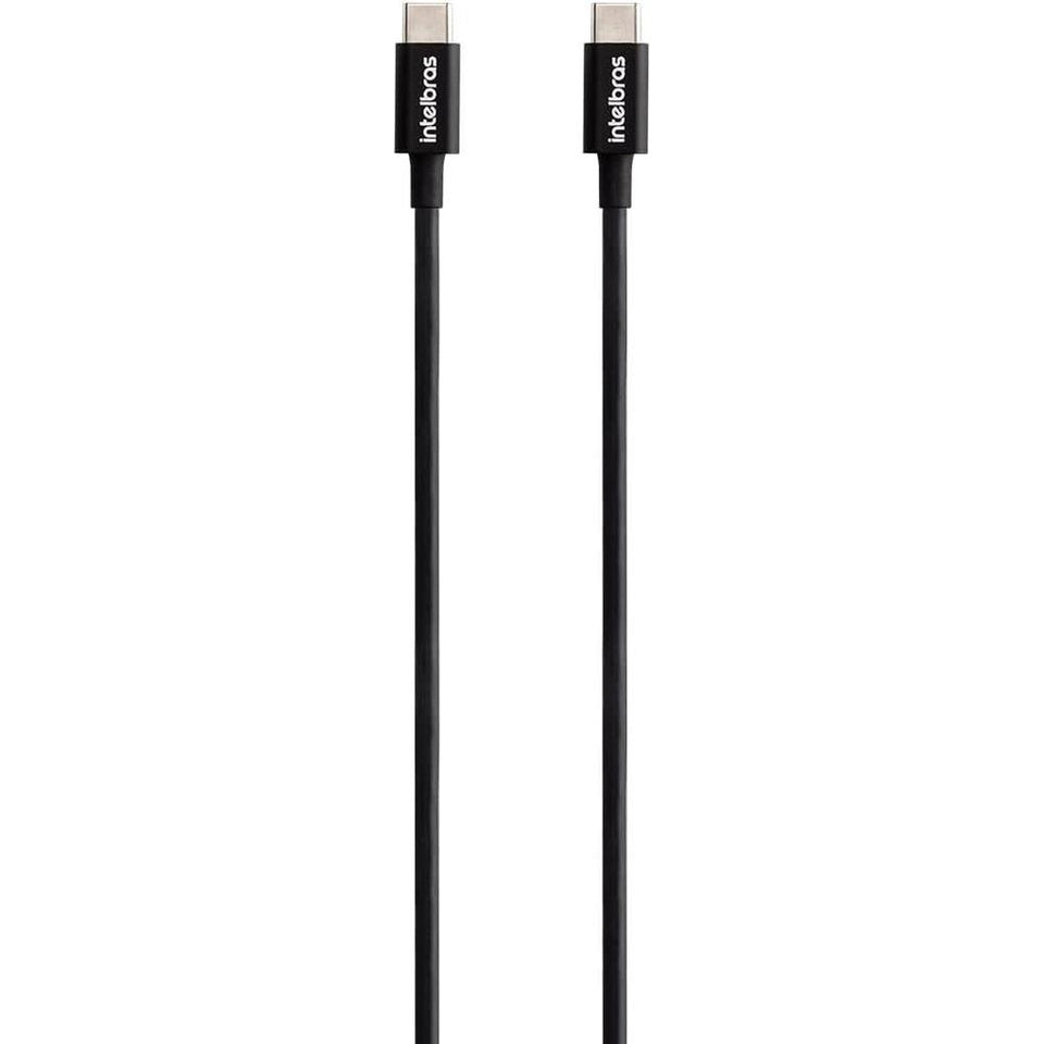 Cabo USB-C para USB-C 1.2m Preto Intelbras