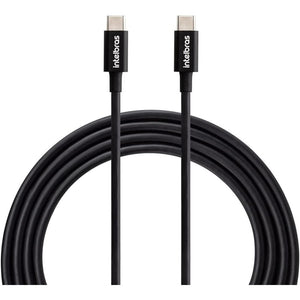 Cabo USB-C para USB-C 1.2m Preto Intelbras