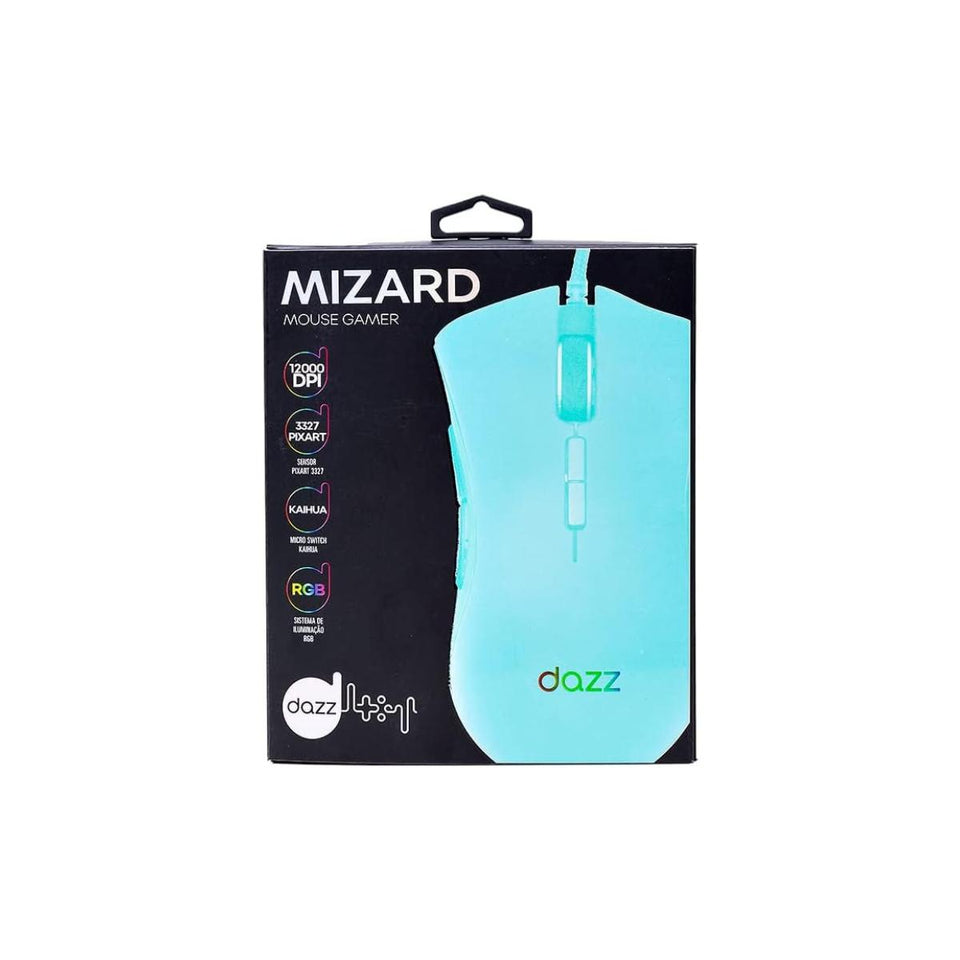 Darez Mouse Mouse Gamer Dazz Mizard Azul – EasyTech