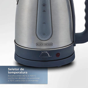 Chaleira 127V Black Decker K2200G-Br Inox