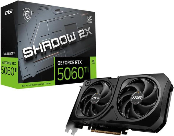 Placa De Vídeo Rtx 5060 Ti Msi Shadow 2X 912-V535-029