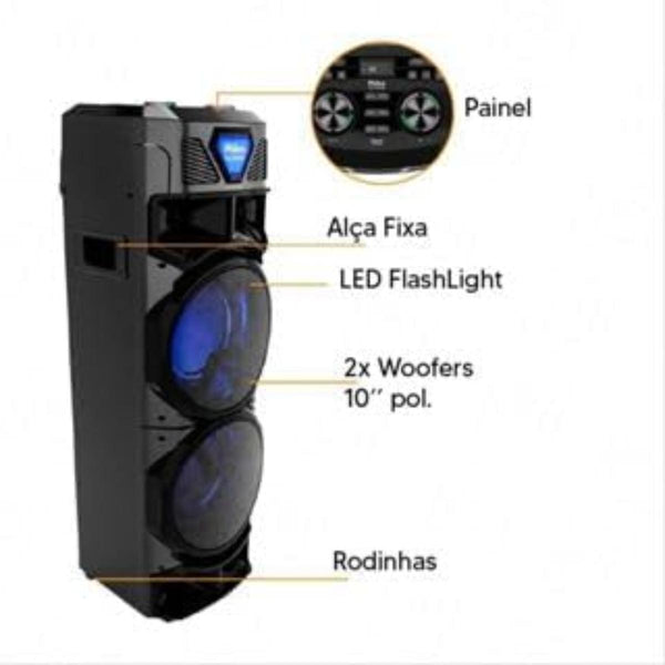 Caixa de Som Philco PCX21000 EXBass 1000W BT