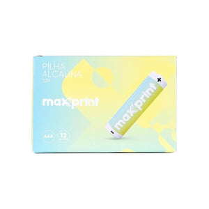 Pilha Alcalina AAA Pequena c/ 10 Unidades Maxprint