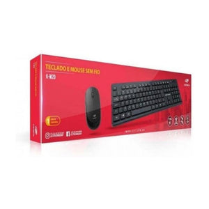 Kit Tecl+Mouse S/Fio K-W40Bk C3Tech