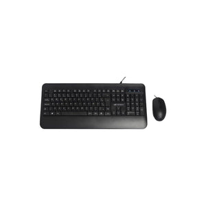Kit Teclado/Mouse Com Fio Usb Kt-100Bk Preto C3Tech