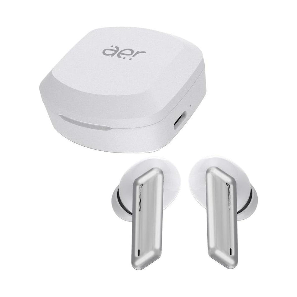 Fone De Ouvido S/Fio Geonav Tws Aerlive Branco/Cinza  Aer12
