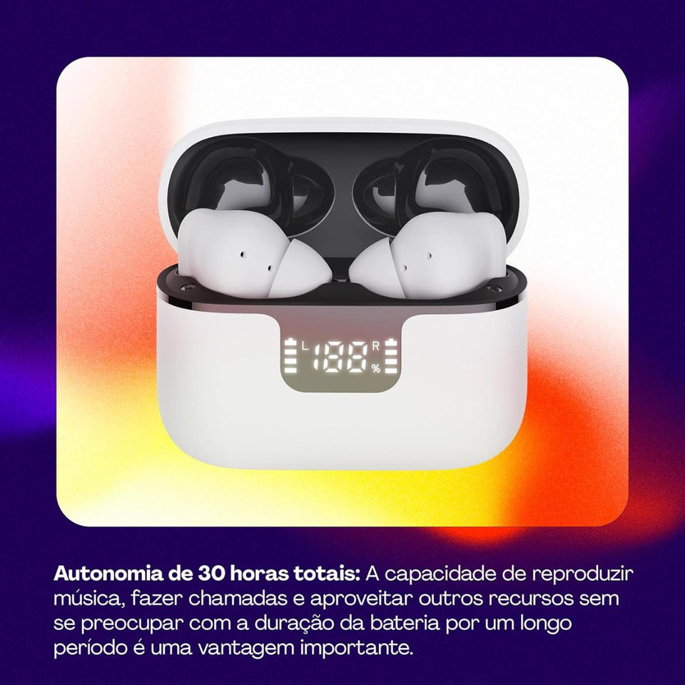 Fone De Ouvido Geonav Tws Harmonywave Aer15 Branco