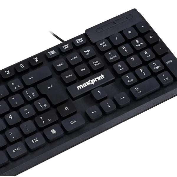 Teclado Usb Maxprint Com Teclas Flutuantes Te2001 Preto