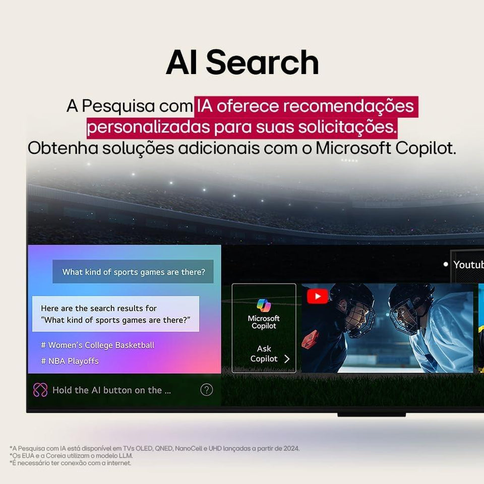 Smart TV LG 55” 4K UHD AI ThinQ 55UA8550PSA